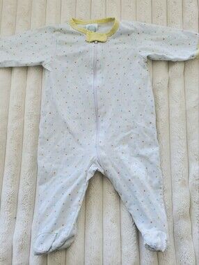 Gerber Polka Dot Baby Zip Footed Sleeper Onesie
